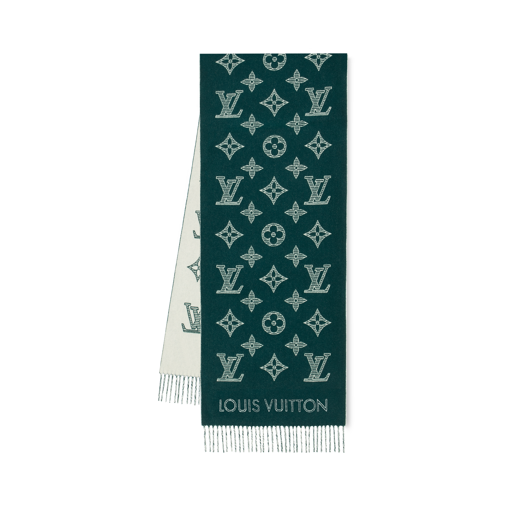 Louis vuitton hot sale green scarf